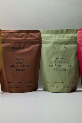 Organic Mushroom Powder | Reishi Mushroom Supplement | Lions Mane Mushroom Supplement | Cordyceps Mushroom Supplement | Chaga Mushroom Supplement